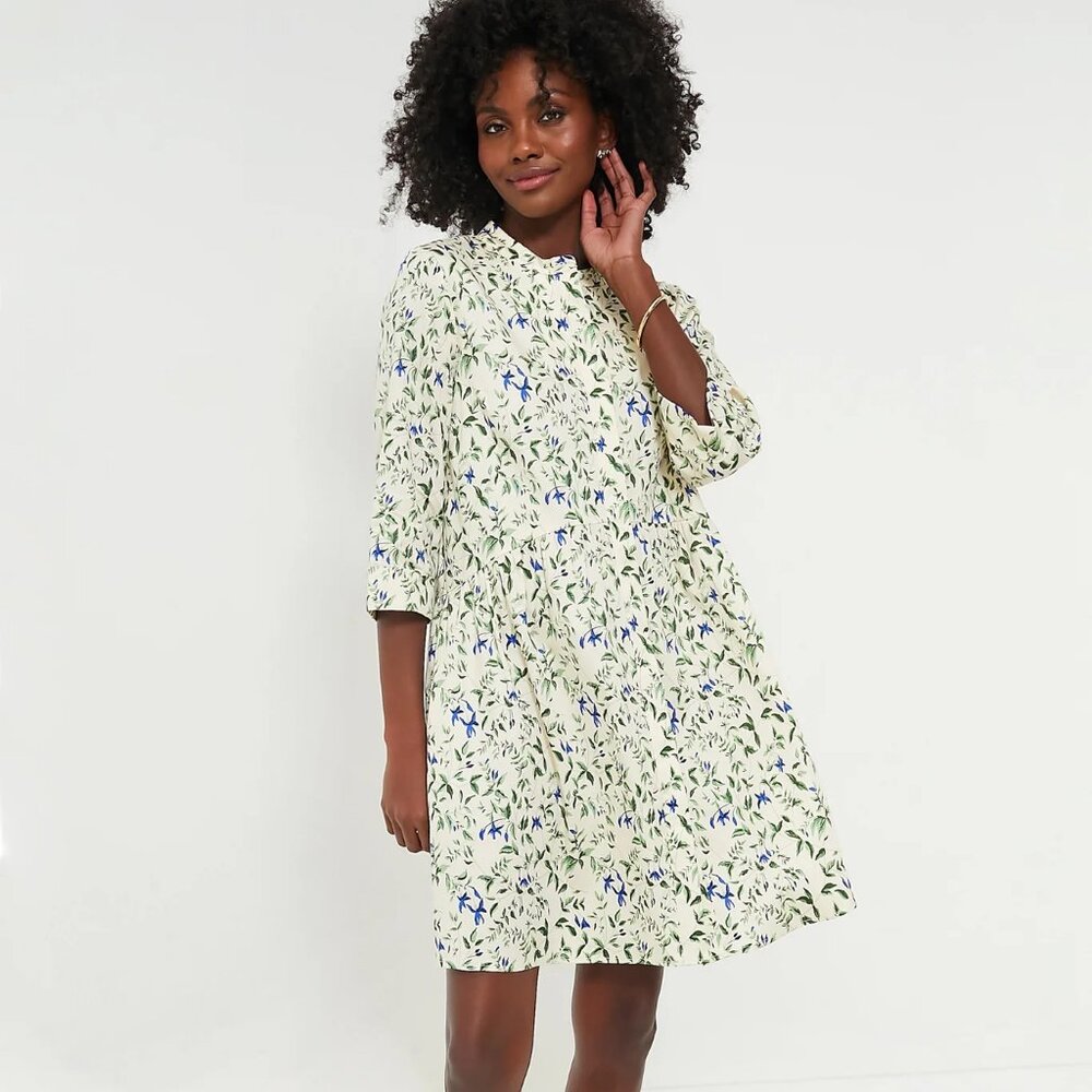 Tuckernuck Lapis Iris Royal Shirt Dress